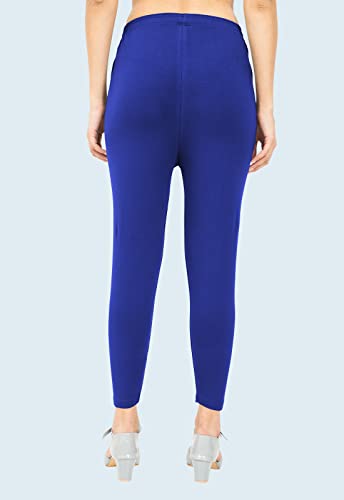Image of POPOLO Women's Super Soft Ankle Length Cotton Lycra Solid Stretchable Legging