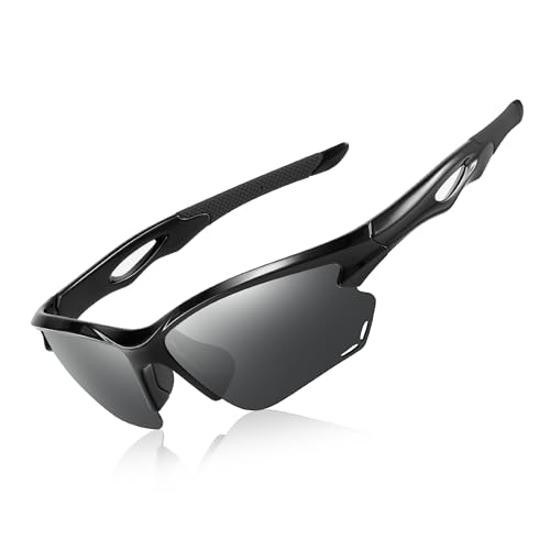Suoso Z61 Schwarz-Grau Polarisierte Radsportbrille
