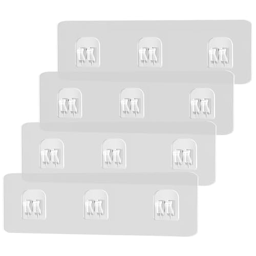 4 Pcs Shower Caddy Adhesive Replacement, Strong Stickers Wal