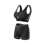 conjunto top y falda Diseño ergonómico: Este sujetador deportivo presenta un diseño innovador con paneles de malla estratégicamente ubicados para mayor ventilación. La estructura sin costuras evita rozaduras durante el ejercicio, mientras que su corte racerback proporciona libertad de movimiento y soporte adicional.