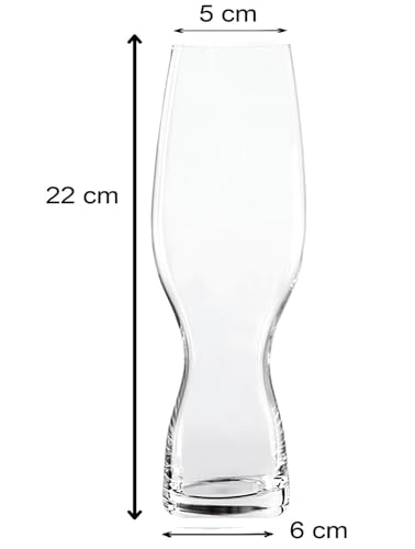 Image of Craft Beer Glasses | Set of 6 | 500 ml | Stout Craft Beer Glass | Tall Beer Glass | Perfect for Serving Beer, Mocktails, Cocktails, Juices