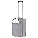 Produktbild TravelZ - Weicher Händgepäck 51cm - Faltbare Leichtgewicht Reisekoffer 1,7 kg - Trolley 2 Räder - grau