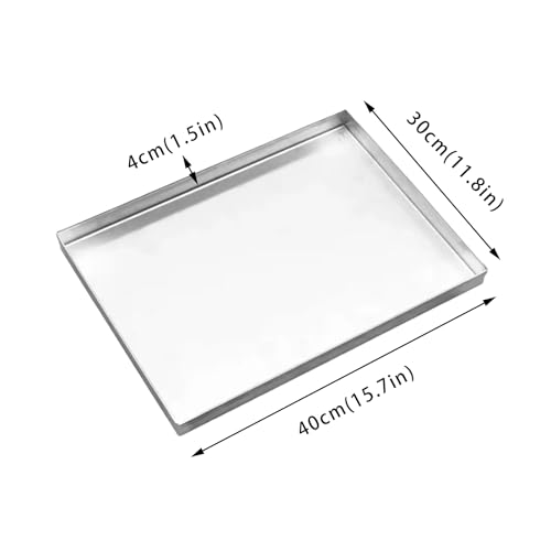 Bandeja resistente de acero inoxidable 304 con acabado premium pulido 8
