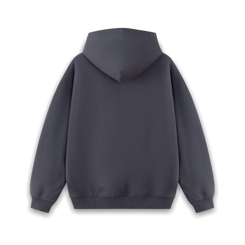 Solid Color Hoodie For Men Classic Basic Hoodie - CHARCOAL GRAY2