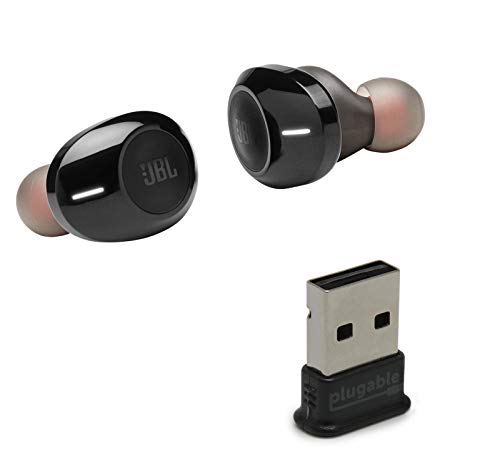 JBL Tune 120TWS True Wireless Bluetooth in-Ear Headphone Bundle with Plugable USB-BT4LE USB 2.0 Blue - //coolthings.us