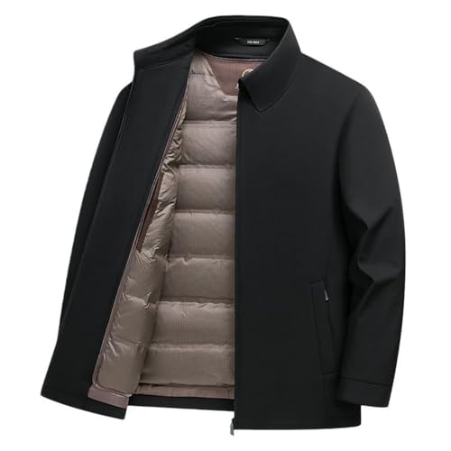 Chaqueta de invierno para hombre casual y de negocios con forro desmontable