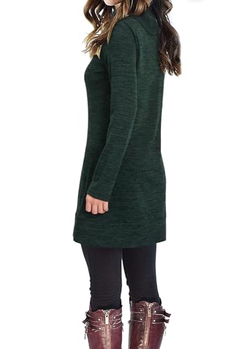 Robe pull isolante et chaude d'hiver en maille douce à manches longues - 3