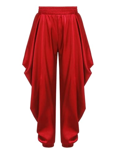Tenue de fête rouge type vêtement arabe prince en satin pour garçon