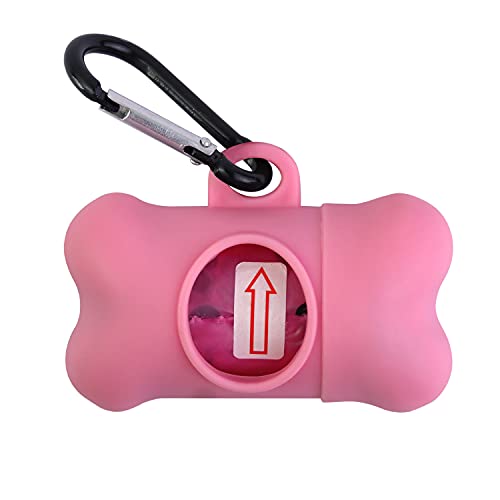 HaoDeng Poop Bag Dispenser - Includes 1 Roll (15 Bags) - Large, Earth-Friendly, Leak-Proof Pet Waste Bags HaoDeng Poop Bag Dispenser - Includes 1 Roll (15 Bags) - Large, Earth-Friendly, Leak-Proof Pet Waste Bags