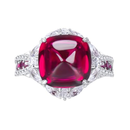 Bagues en Argent 925 pour Femmes bague de proposition rouge sans compromis