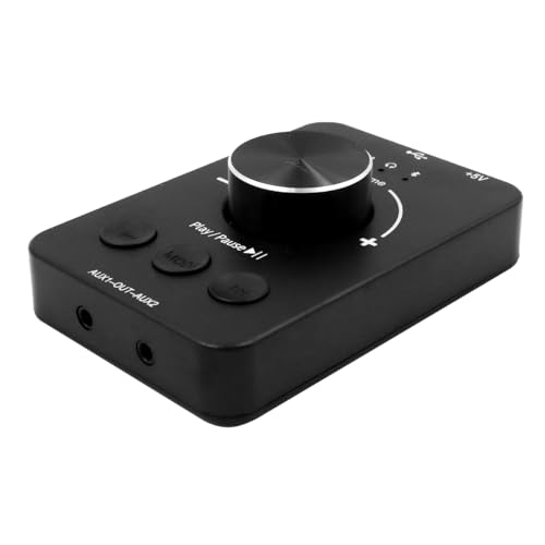Contrôleur de volume USB Bluetooth avec commutateur audio 3.5 mm pour PC et casque - 2