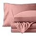 Bare Home Full Sheet Set - Luxury 1800 Ultra-Soft Stonewashed Microfiber - Double Brushed - Deep Pockets - Easy Fit - Breathable Bedding - Sheet Sets & Pillowcases (Full, Stonewashed Dusty Rose)