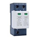 DEWIN Scaricatore di Sovratensione,2P AC 275V 25KA~50KA Dispositivo di Protezione Contro Le Sovratensioni Scaricatore di Sovratensione a Bassa Tensione della Casa per la Protezione Contro i Fulmini