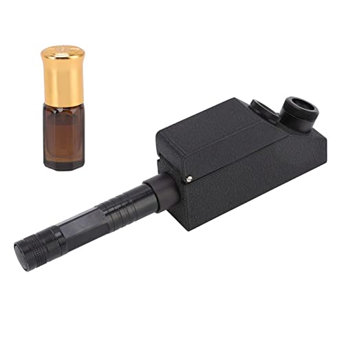Pyhodi Refractometer Kit, Portable Refractometer High Accuracy Quick Identification with Refractive Oil for Home for Jewelry Store