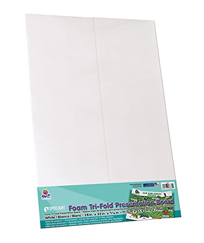 Pacon Foam Presentation Boards P3870, 28" X 22", White, 5 Count #TOP19