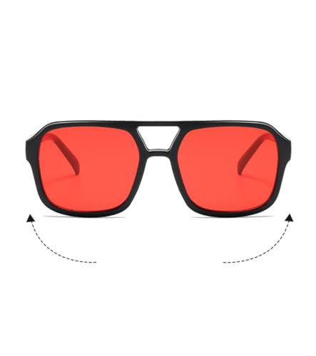 Image of IKANOO 4 Pieces Vintage Retro 70s Square Aviator Sunglasses Women Men Classic Rectangle Sunglasses Trendy Shades