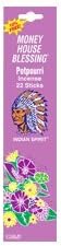Money House Blessing Potpourri Incense Sticks (Pack of 22) (6-Pack)