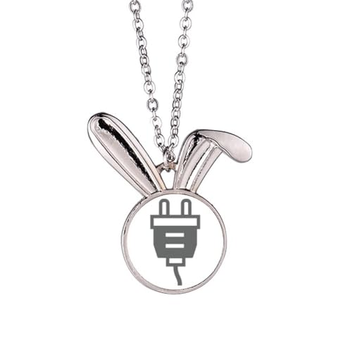 Câble de charge collier lapin noir pour recharger votre mobile partout