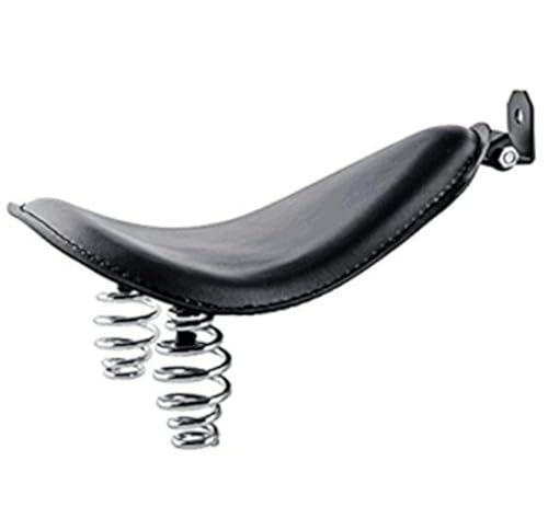 HANSWDEU Selle Moto Solo Noir Pour Bobber/Chopper/Sportster/Custom avec Ressorts/Support Kit