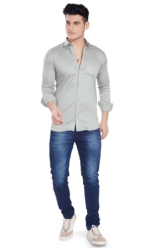 Image of DIVISIVE Men's Solid Slim Fit Shirt