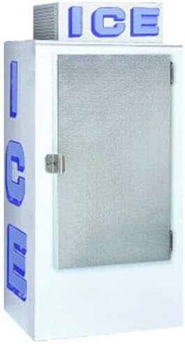 30 Cu. Ft. Outdoor Ice Merchandiser Freezer with Cold Wall Cooling, 1/4 HP Compressor, Solid Self-Closing Door, 115V Commercial Ice Storage Cabinet, Holds Up to 100 Bags of 8 lb Ice.