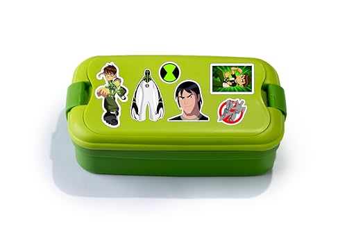 Image of LERITO Ben 10 Sticker Pack, Multicolor, Waterproof Vinyl, for Laptop, Journal, Guitar, Mobile Phone, 50 Pack