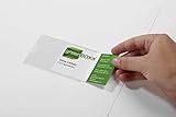 Fundas autoadhesivas en formato de tarjeta de visita; ideales para presentar tarjetas de visita en, por ejemplo, carpetas de oferta