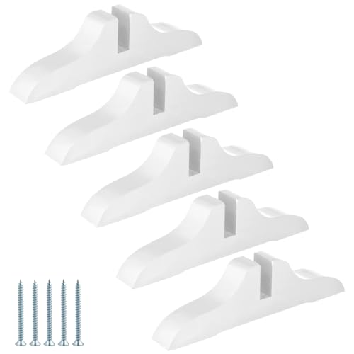 5 Pcs Folding Room Divider Stands, Wooden Privacy Screen Holders,