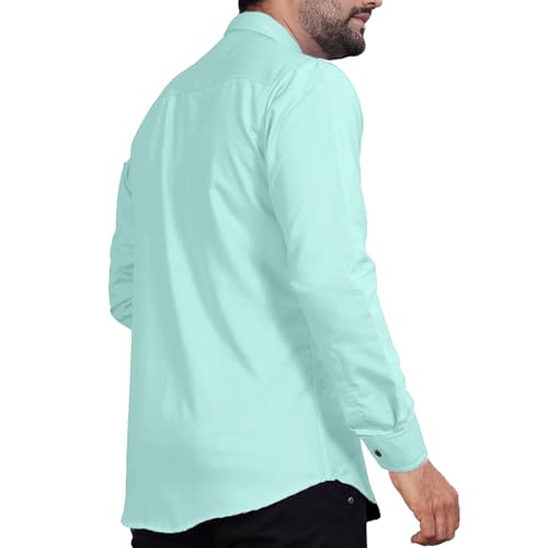 Image of Univibe Men's Slim Fit Full Sleeve Spread Collar Cotton Blend Shirt for Men and Boys