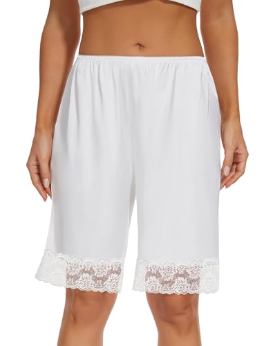 Image of MANCYFIT Pettipants for Women Under Dress, Long Culotte Slip