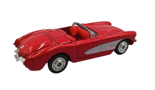 Auto miniatura Chevrolet Corvette 1957 rojo 1:64 miniatura 2