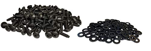 RackGold M6 Rack Screws 100 Pack w/Washers - USA Made &