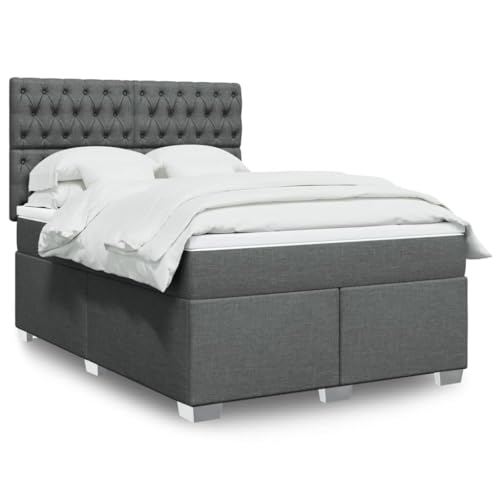 Generico Kangqiling3292791 - Cubrecanapé de muelles con colchón gris oscuro, 140 x 190 cm