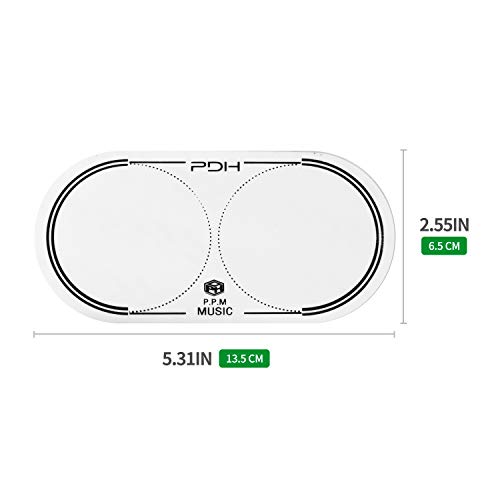PDH PDH 2 Pcs Bass Drumheads Patch Drumheads Protector