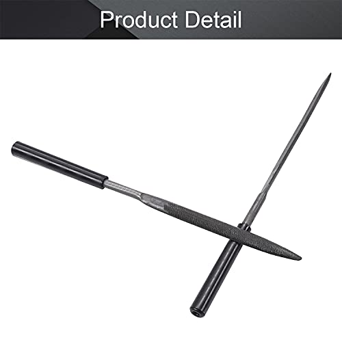 Utoolmart Carbon Steel Needle File, 10-Pieces Mini Steel Needle File Set, 5Mm X 180Mm Half Round Files Tools With Plastic Handle, For Metal Glass Stone With Fine Sanding #TOP3