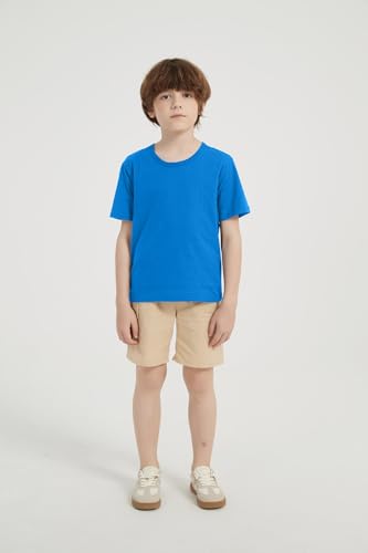 Image of 2-Pack Kids Cotton T-Shirts Short Sleeve Basic Tops for Toddlers Boys Girls