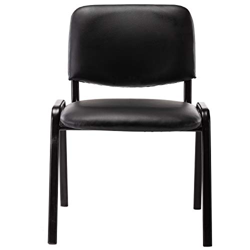 Dm Furniture Comfy Conference Chairs, 5 Pack Stackable Reception Chairs Pu Leather Guest Chairs For Events, Office, Reception Area, Hotel, Hall, Community Centers, Home, Set Of 5 #TOP1