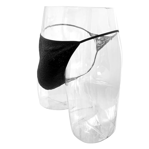 Sexy Men Lace Thong Comfortable Soft Lace T Back Thongs Panties 2Pcs Size S-4XL3