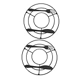 Sets de table en fer - matériau inodore et sûr avec un design simple et élégant pour donner plus de faveur à vos plats de salle à manger, sets de table ronds