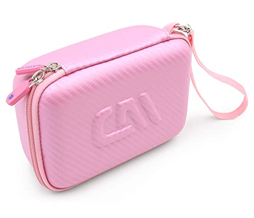 Casematix Pink Travel Case Bag Compatible With Asthma Inhaler, Masks, Spacer - Case Only #TOP5