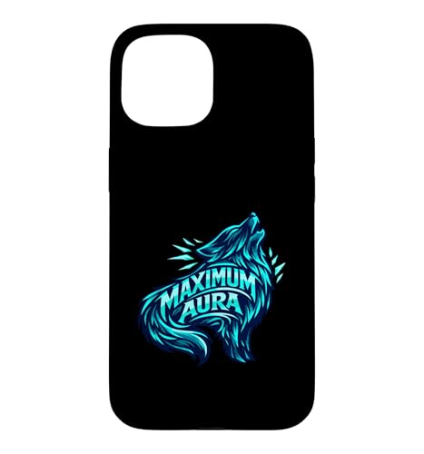 Maximum Aura Howling Wolf Graphic Case for iPhone 15