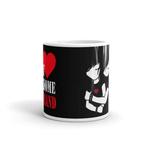 Image of Printed Coffee Mug i Love My Husband Gift for Birthday | Christmas | New Year - 350ml Capacity - (MD9109)