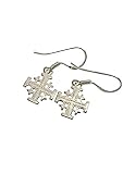Sterling Silver (925) Tangled Earrings. Handcrafted in the Holy Land Jerusalem Crusader's cross.