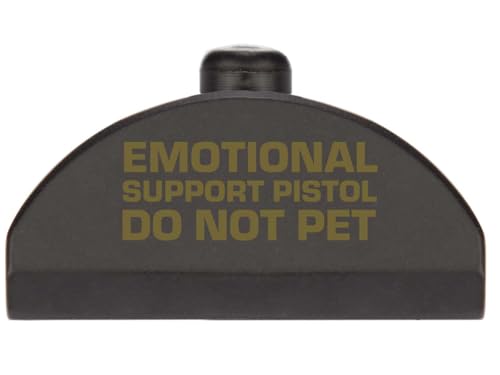 NDZ Performance Grip Plug for Glock Gen 4-5 – Heavyweight Brass – Fits G17 G19 G22 G23 G31 G34 G45 G47 – Cerakote Armor Black Finish, Emotional Support Pistol – Made in USA