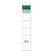 Produktbild Elba Spine Label for Lever Arch Files 190 x 34 mm white-green grün, weiß 10Stück  Selbstklebende Etikette (grün, weiß, 34 mm, 190 mm, 10 Stück (S), 10 Blatt