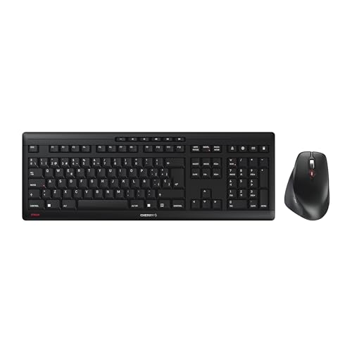 Clavier et souris sans fil CHERRY STREAM DESKTOP COMFORT noir avec disposition espagnole QWERTY
