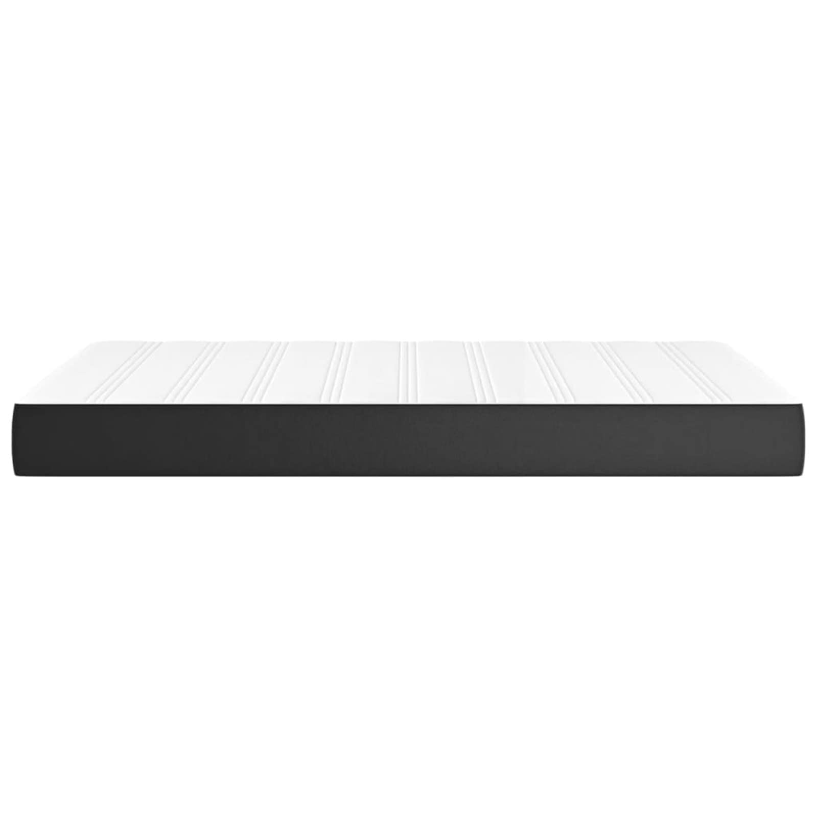 ZEYUAN Matelas de lit à Ressorts ensachés Noir 120x200x20cm Similicuir,Matelas Ressort,avec Sommier Et Matelas Lit,Matelas Ressort Latex