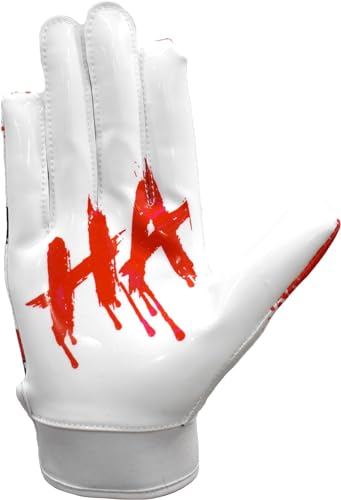 Joker Tacky Grip Skin Tight Enhanced Performance Football Gloves - Jester Pro Elite Super Sticky Receiver American Football Gloves - Adult & Youth Sizes (Adult - XL) - Thumbnail 4