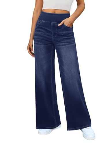 DLOODA Women's Wide Leg Jeans High Waisted Stretchy...