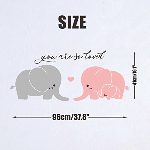 Elephant Wall Decal Nursery Wall Stickers Baby Kids Room Wall Decor A2 miniatura 7